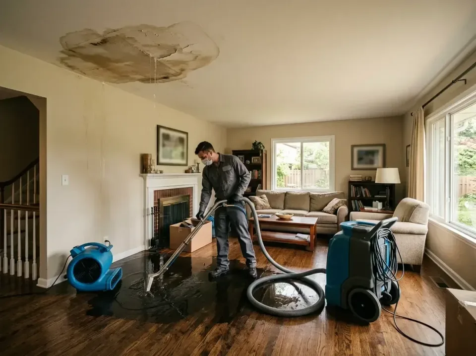 attic-pipe-burst-ceiling-drip-008 — frequently asked questions, Water Damage Restoration & Carpet Care in Northfield, IL